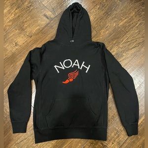 NOAH winged foot hoodie black L Large mens $168